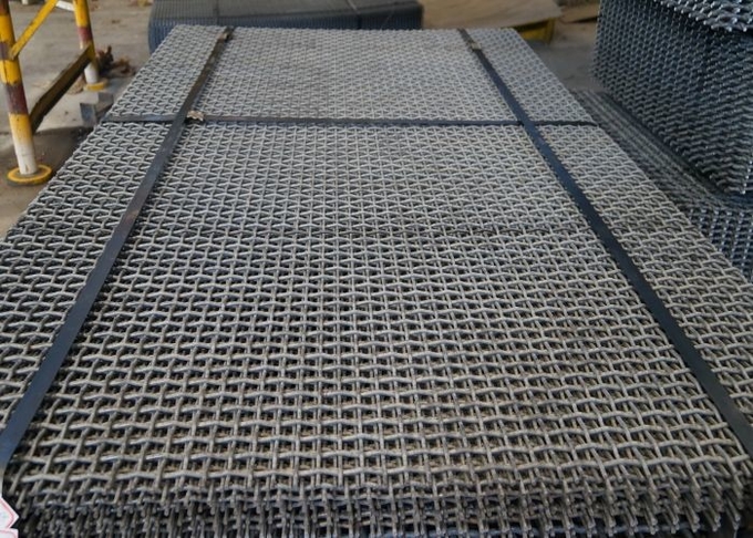 Maglia tessuta acciaio ad alto tenore di carbonio dello schermo di cavo per l'attrezzatura d'estrazione estraente del frantoio 0
