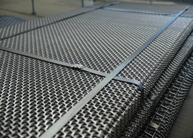 Certificazione d'acciaio della maglia 65Mn ISO9001 dello schermo della cava di alta efficienza 0